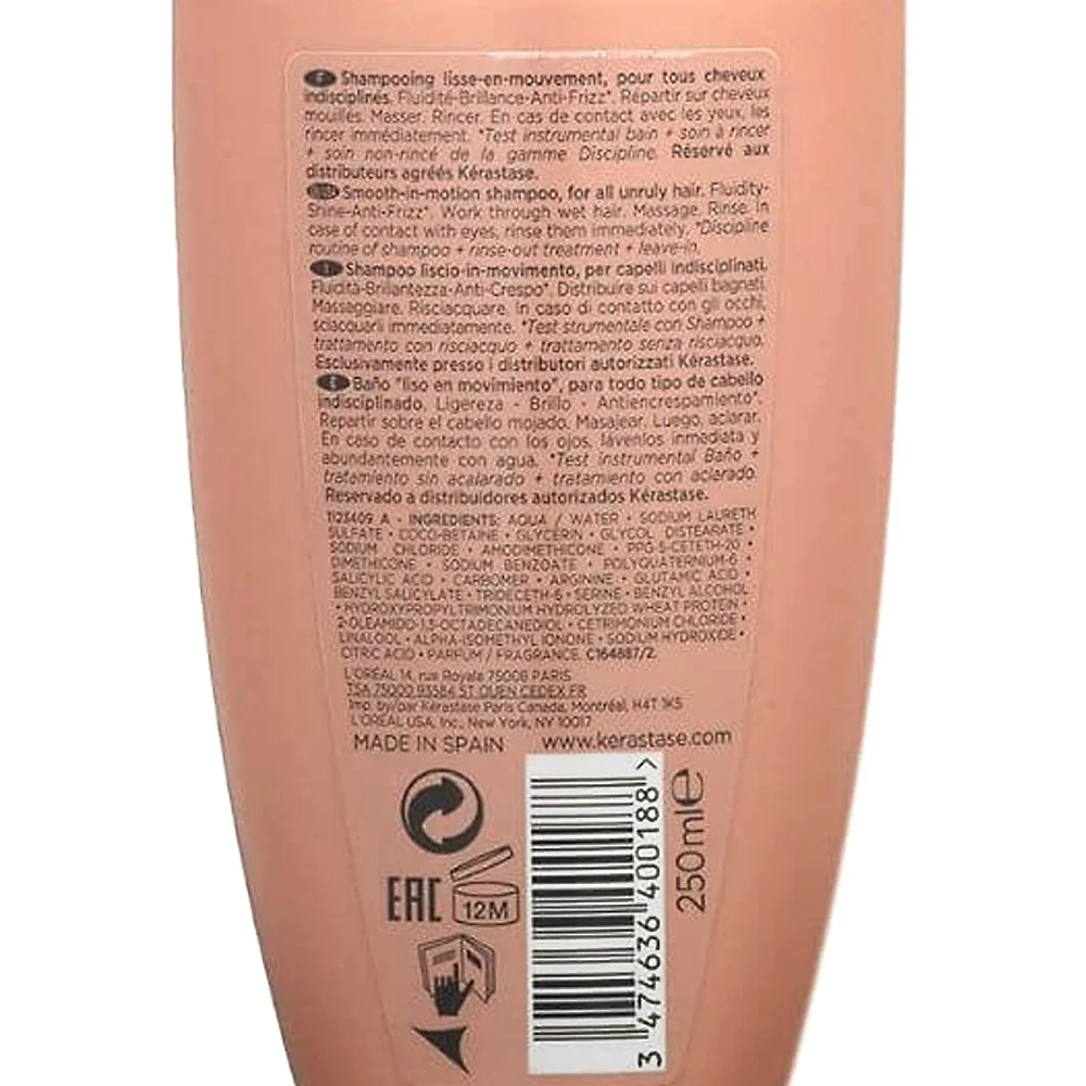 Kerastase Discipline Bain Fluidealiste 250ml - shampoo anticrespo - Image 2
