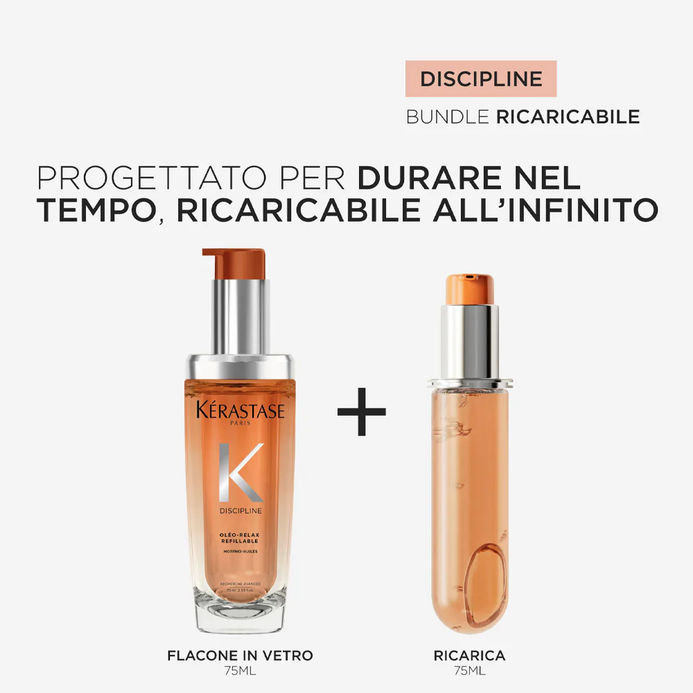 Kerastase Discipline L'Huile Oléo-Relax Refill 75ml - ricarica olio anti-volume - Image 4