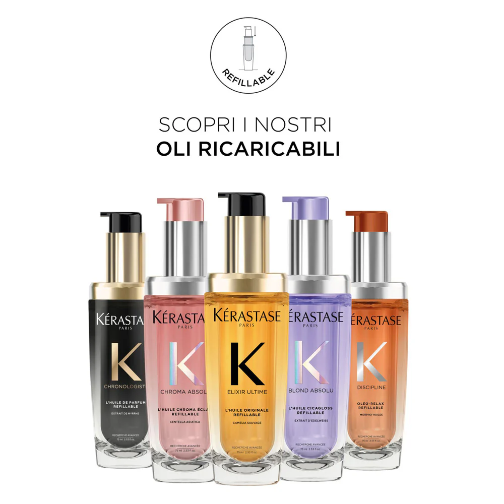Kerastase Discipline L'Huile Oléo-Relax Refill 75ml - ricarica olio anti-volume - Image 8