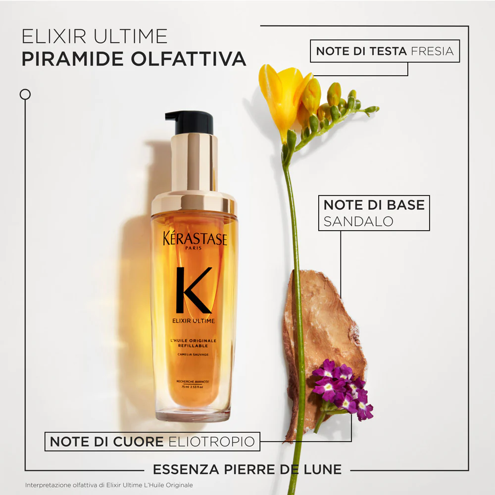 Kerastase Elixir Ultime L'Huile Originale 75ml - olio idratante anticrespo - Image 4
