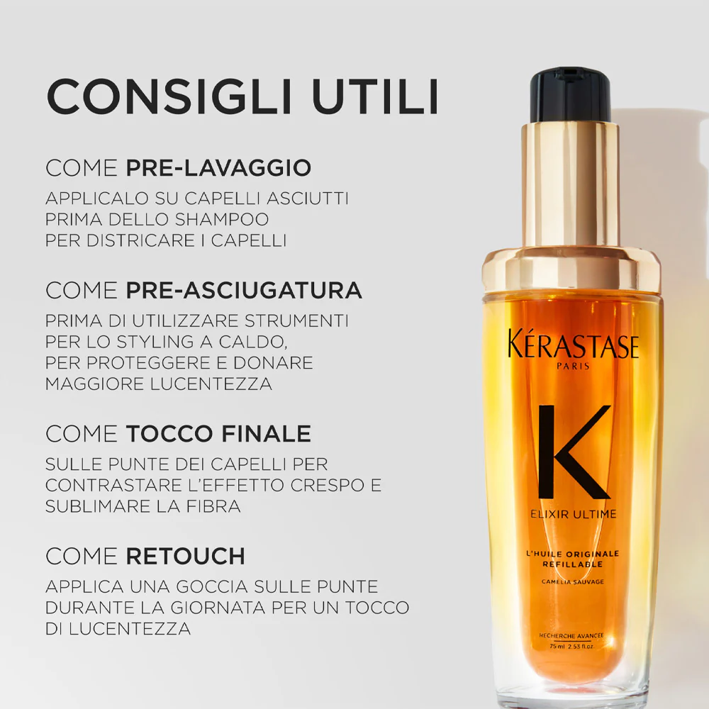Kerastase Elixir Ultime L'Huile Originale 75ml - olio idratante anticrespo - Image 7