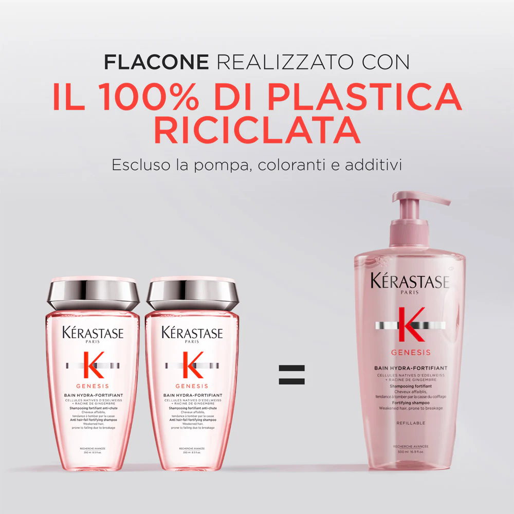 Kerastase Genesis Bain Hydra Fortifiant Refill 500ml - eco-ricarica shampoo anticaduta - Image 8