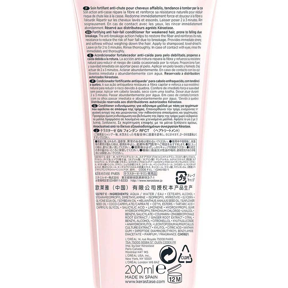 Kerastase Genesis Fondant Renforcateur 200ml - balsamo rinforzante per capelli deboli - Image 4