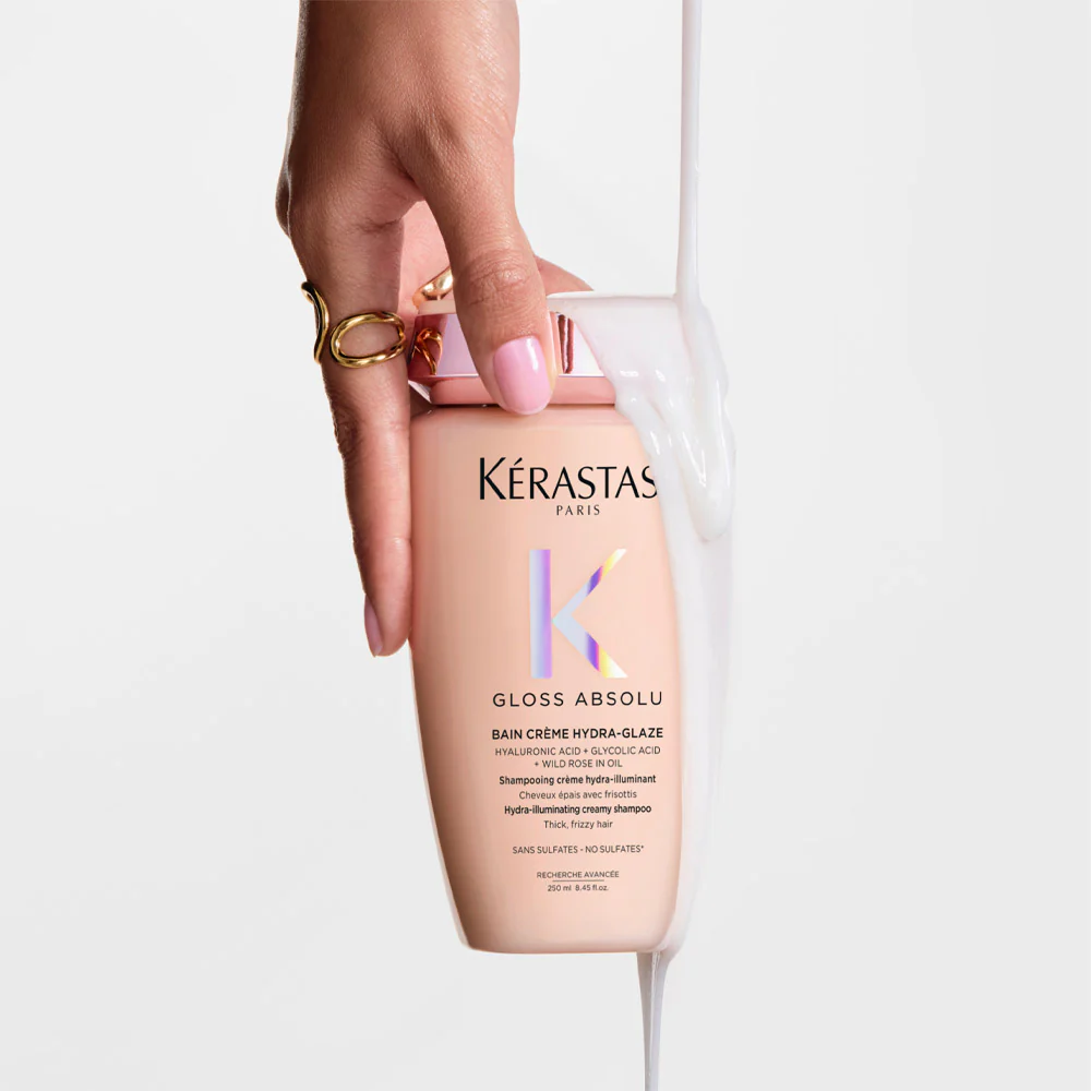 Kerastase Gloss Absolu Bain Creme Hydra Glaze 80ml - shampoo illuminante capelli spessi - Image 3