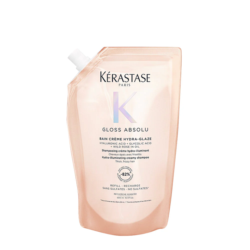 Kerastase Gloss Absolu Bain Creme Hydra Glaze Refill 500ml - ricarica shampoo illuminante capelli spessi