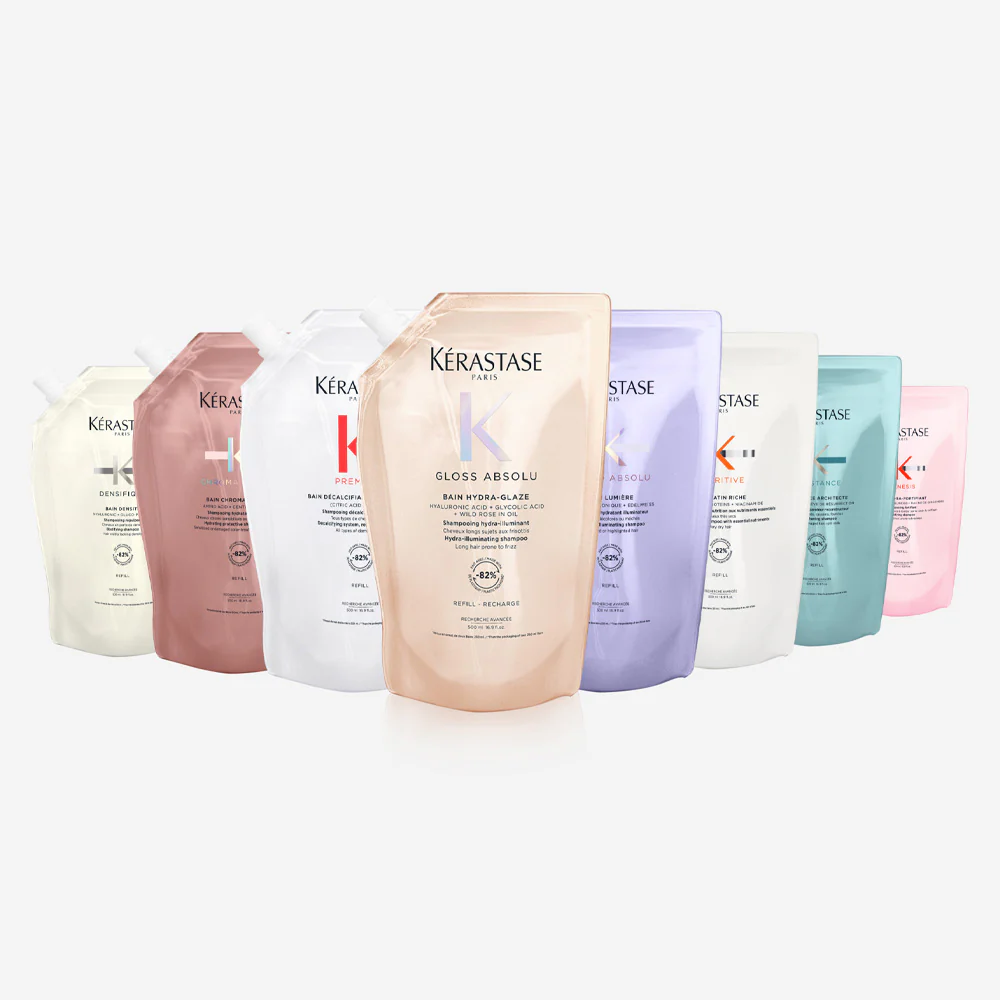 Kerastase Gloss Absolu Bain Hydra Glaze Eco-Refill 500ml - shampoo anticrespo illuminante - Image 5