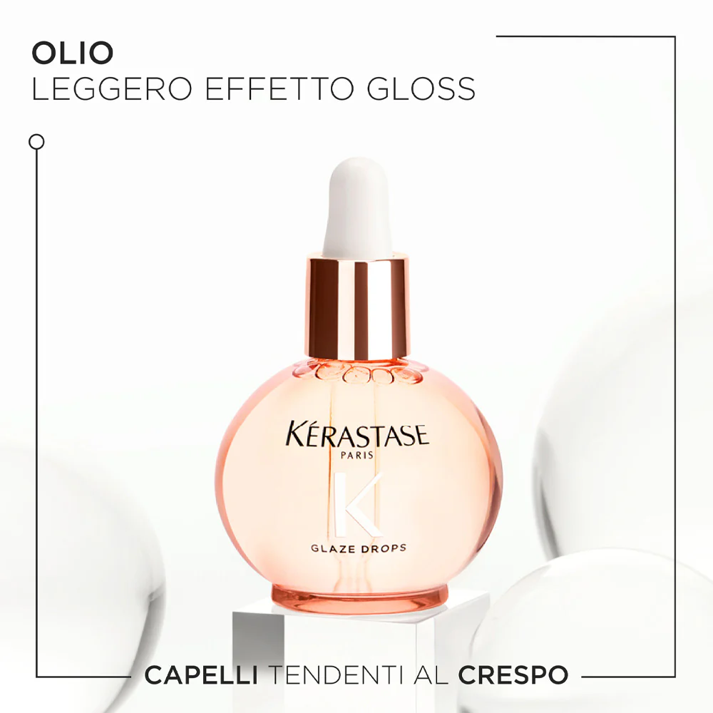 Kerastase Gloss Absolu Glaze Drops Oil 45ml - olio anticrespo illuminante - Image 3