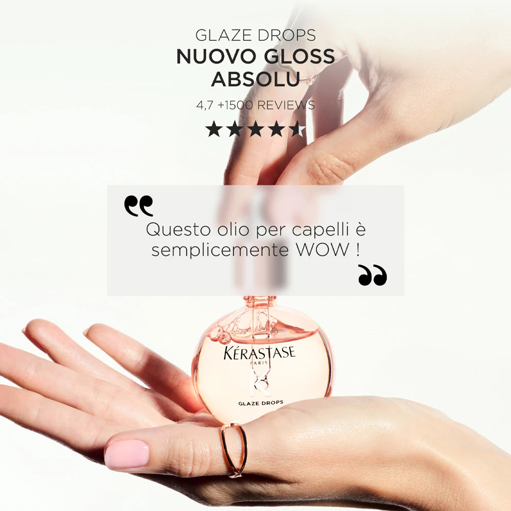 Kerastase Gloss Absolu Glaze Drops Oil 45ml - olio anticrespo illuminante - Image 7