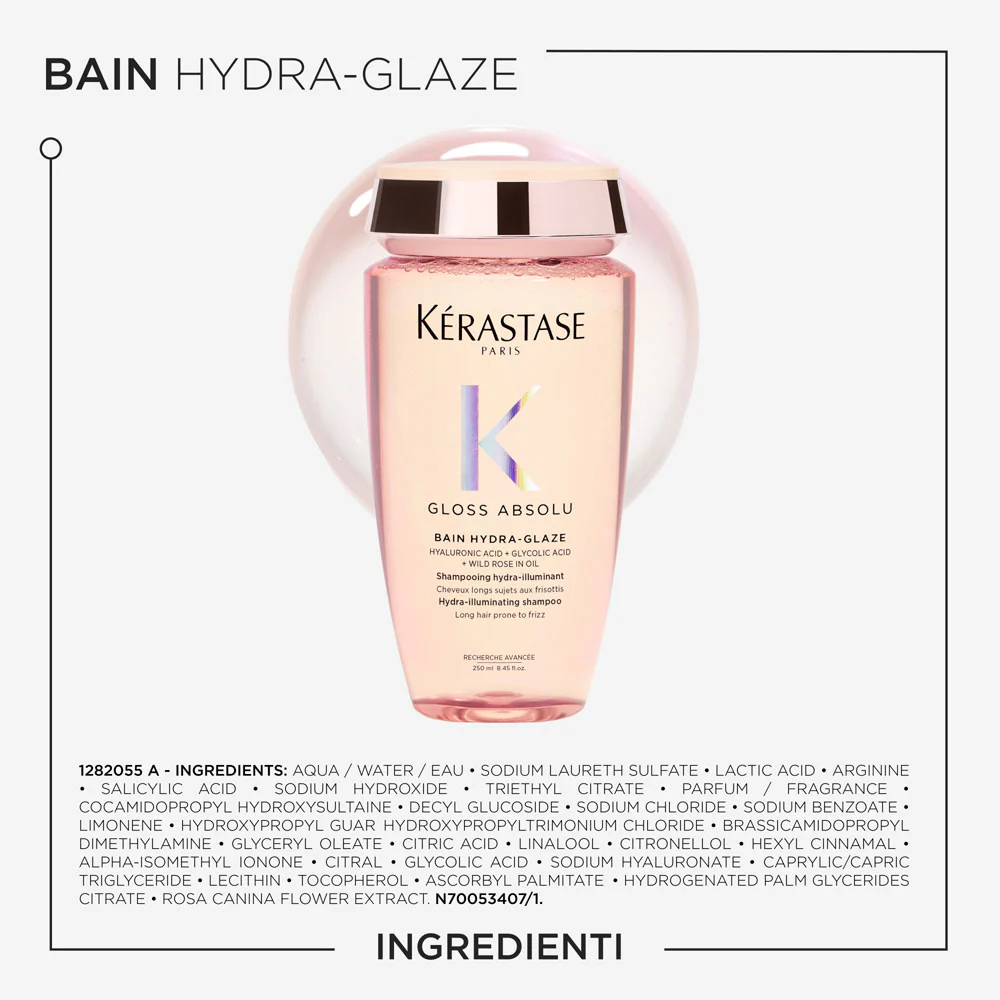 Kerastase Gloss Absolu Bain Hydra Glaze 250ml - shampoo anticrespo illuminante - Image 12