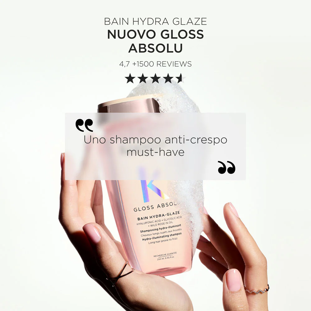Kerastase Gloss Absolu Bain Hydra Glaze 250ml - shampoo anticrespo illuminante - Image 6