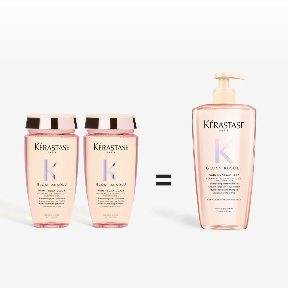 Kerastase Gloss Absolu Bain Hydra Glaze 500ml - shampoo anticrespo illuminante - Image 4
