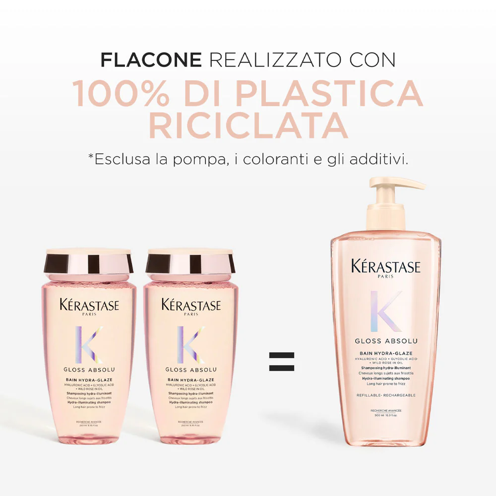 Kerastase Gloss Absolu Bain Hydra Glaze 500ml - shampoo anticrespo illuminante - Image 6