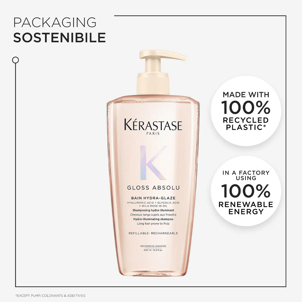 Kerastase Gloss Absolu Bain Hydra Glaze 500ml - shampoo anticrespo illuminante - Image 7