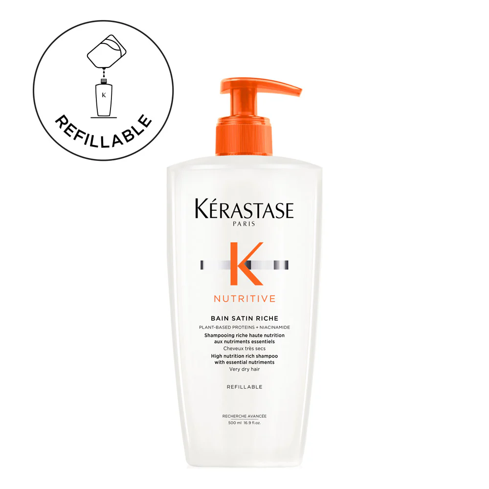 Kerastase Nutritive Bain Satin Riche 500ml - shampoo per capelli molto secchi - Image 2