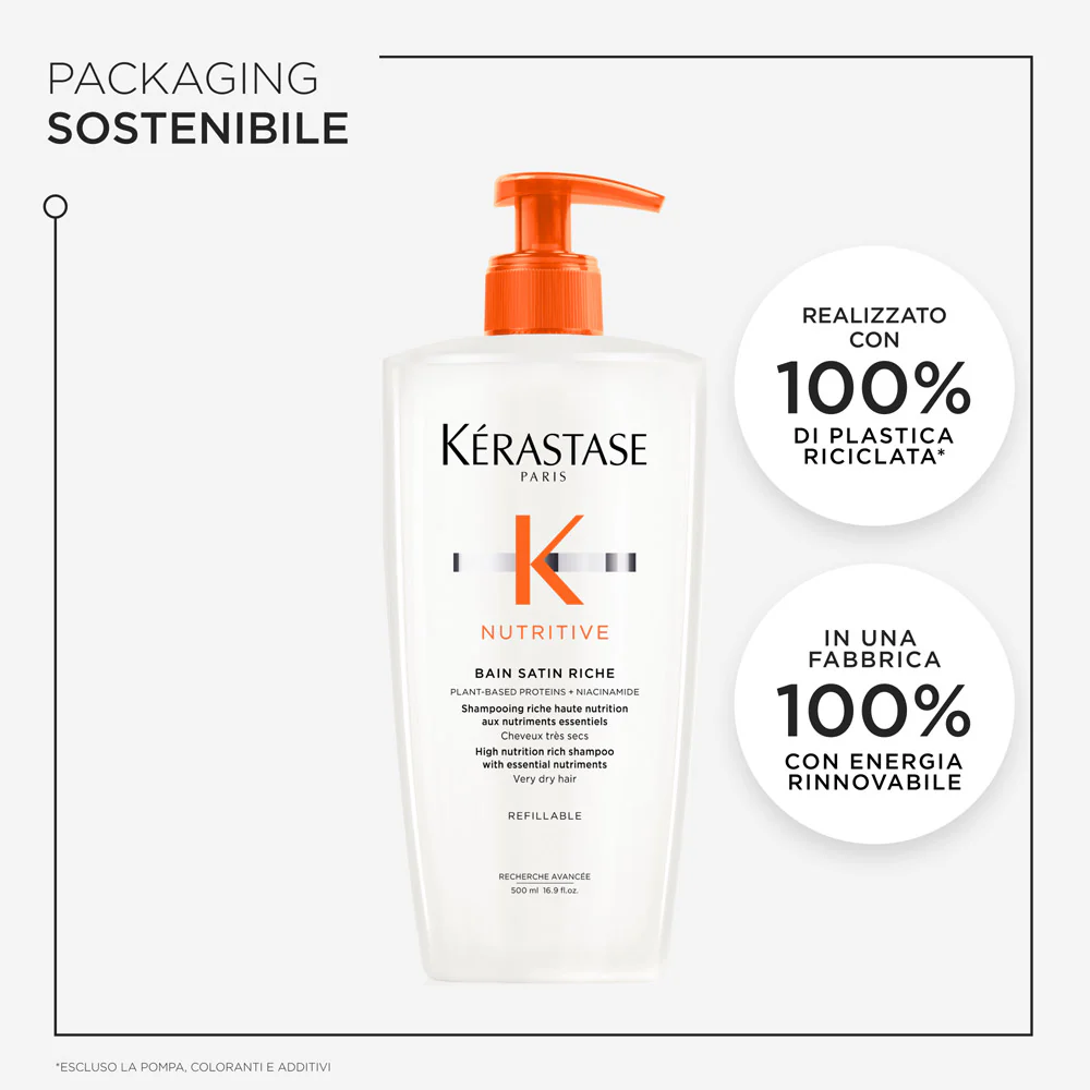 Kerastase Nutritive Bain Satin Riche 500ml - shampoo per capelli molto secchi - Image 7