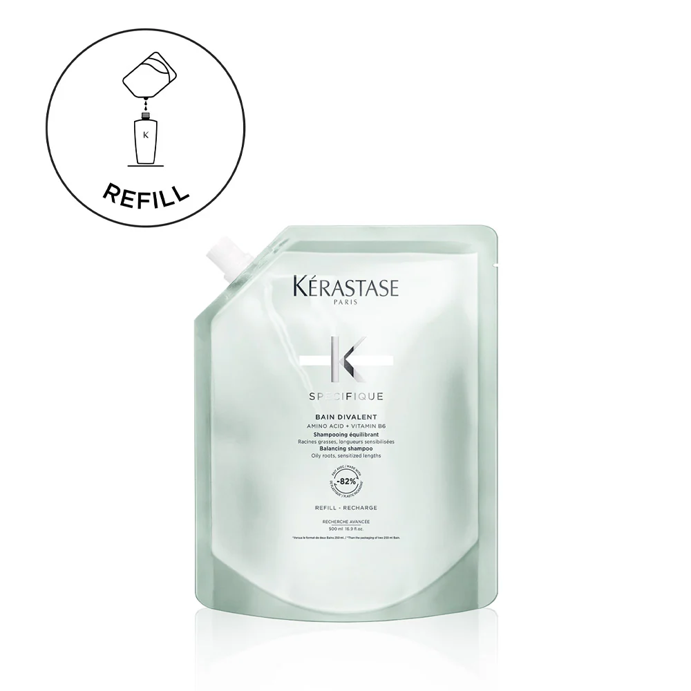 Kérastase Spécifique Bain Divalent Refill 500ml - eco ricarica shampoo capelli grassi - Image 2