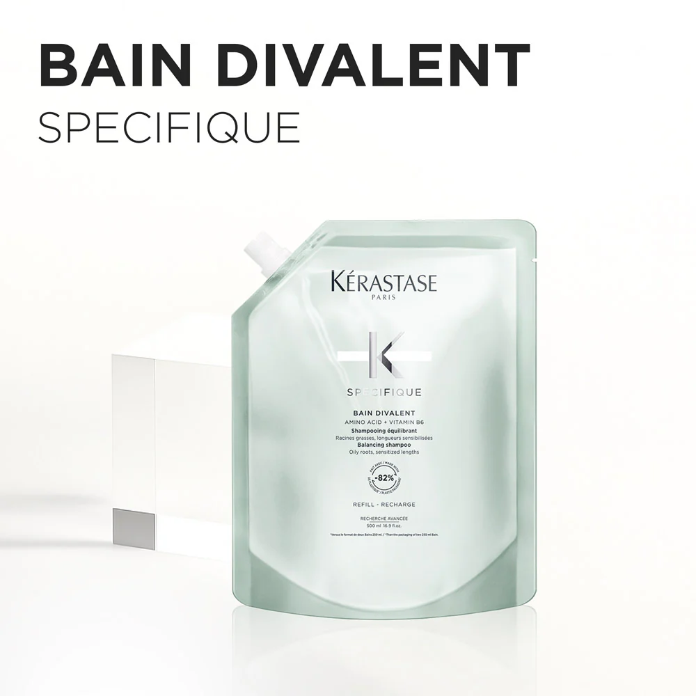 Kérastase Spécifique Bain Divalent Refill 500ml - eco ricarica shampoo capelli grassi - Image 3