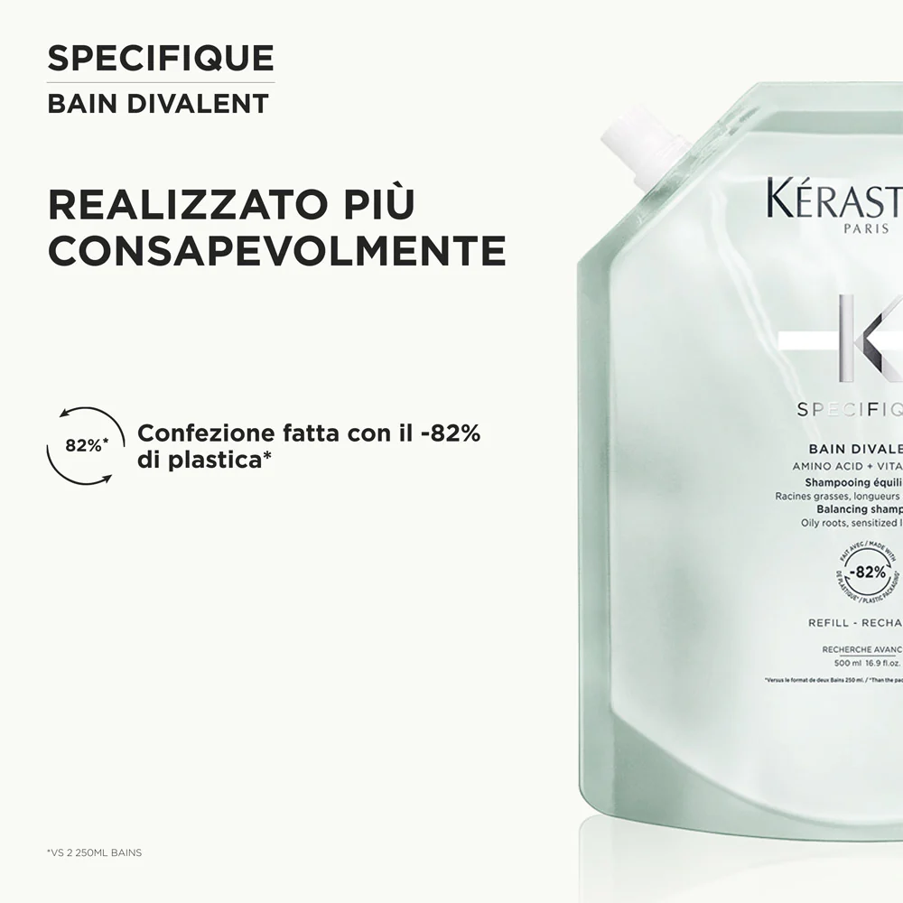 Kérastase Spécifique Bain Divalent Refill 500ml - eco ricarica shampoo capelli grassi - Image 5