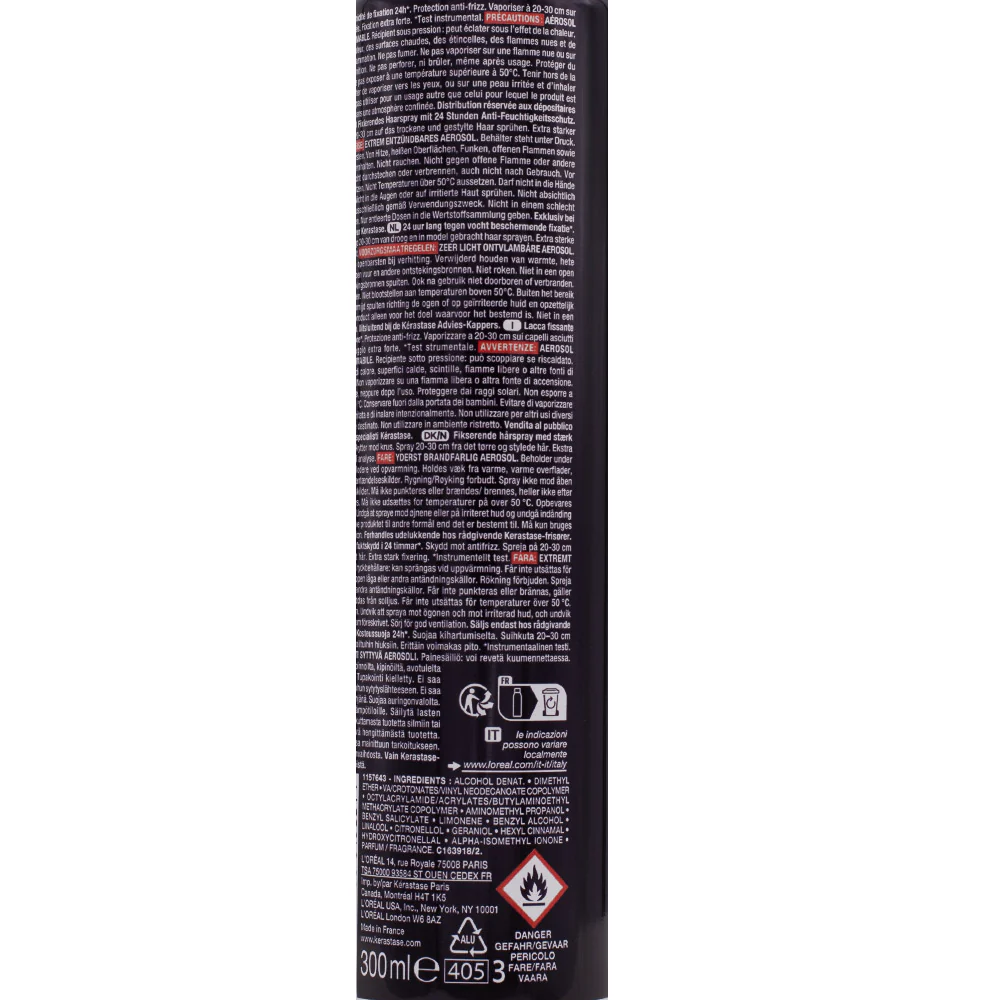 Kerastase Styling Laque Noire 300ml - lacca tenuta extra forte - Image 2