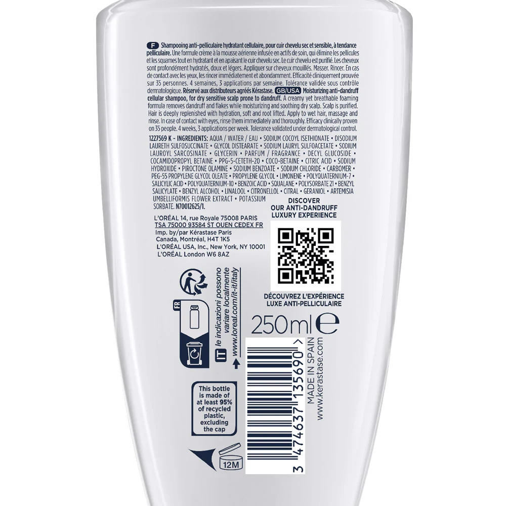 Kerastase Symbiose Bain Crème Anti-Pelliculaire 250ml - shampoo idratante anti-forfora - Image 6