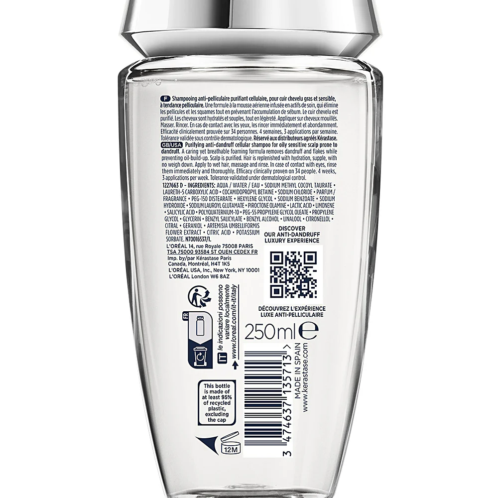 Kerastase Symbiose Bain Pureté Anti-Pelliculaire 250ml - shampoo per cute grassa - Image 8