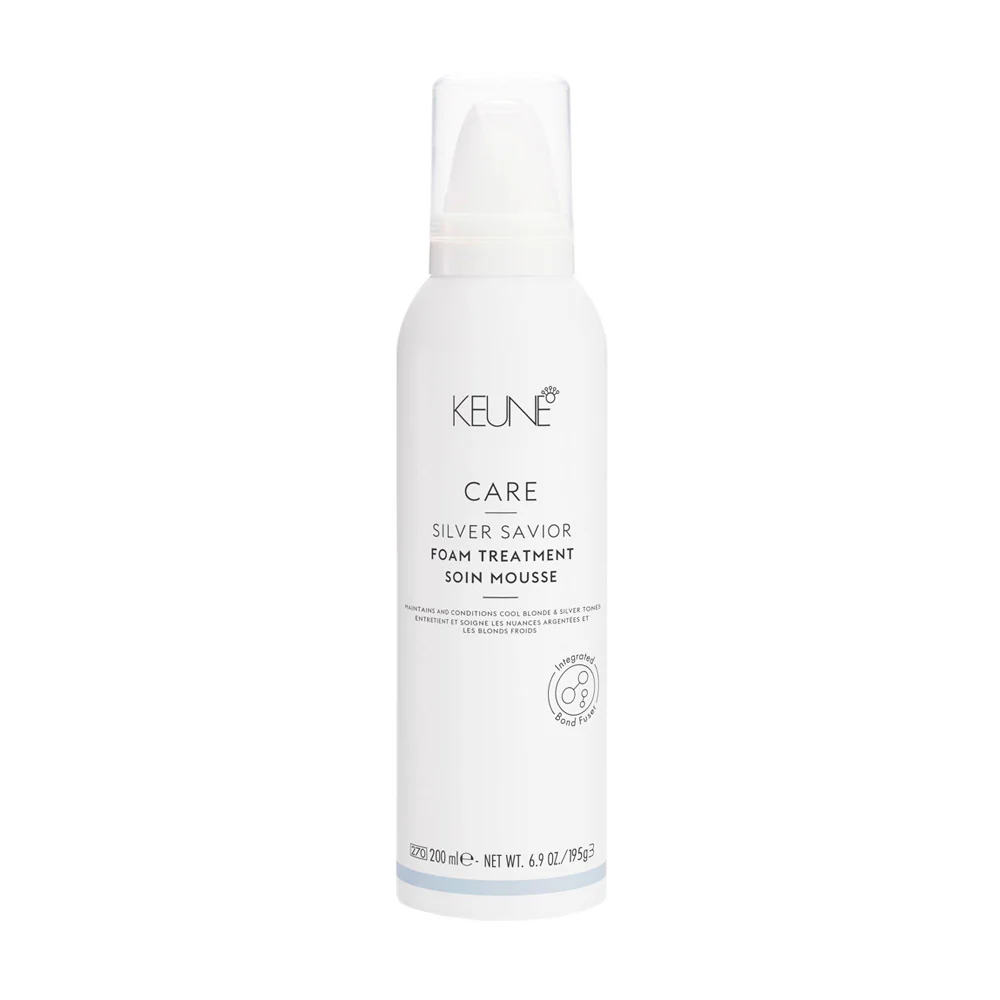 Keune Care Line Silver Savior Foam Treatment 200ml -balsamo antigiallo leave-in a mousse