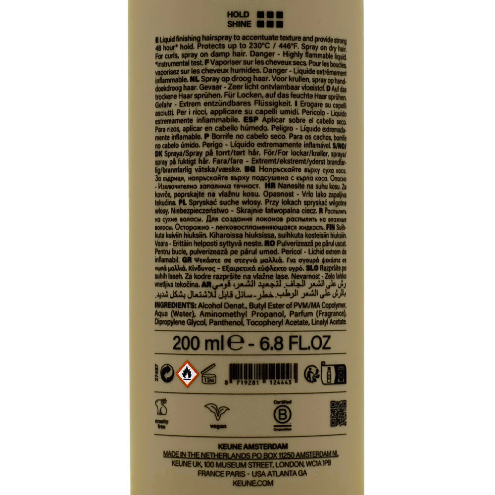 Keune Style Fix Liquid Lock Liquid Hairspray 200ml - spray fissante - Image 2