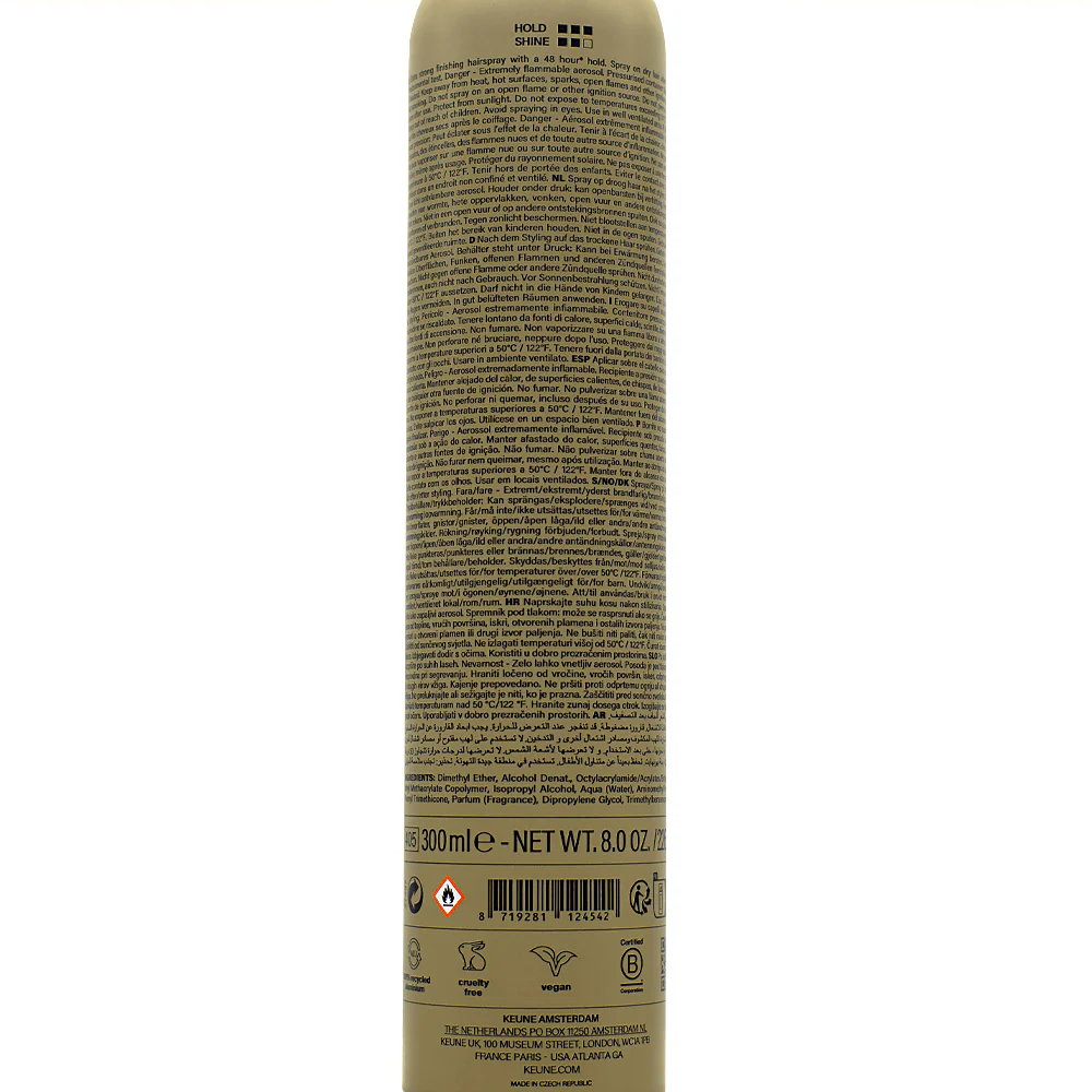 Keune Style Fixer Strong Hold Hairspray 300ml - lacca tenuta forte - Image 2