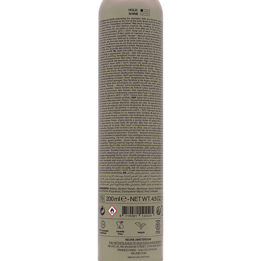 Keune Style Refresh Clean Slate Refreshing Dry Shampoo 200ml - shampoo secco - Image 2