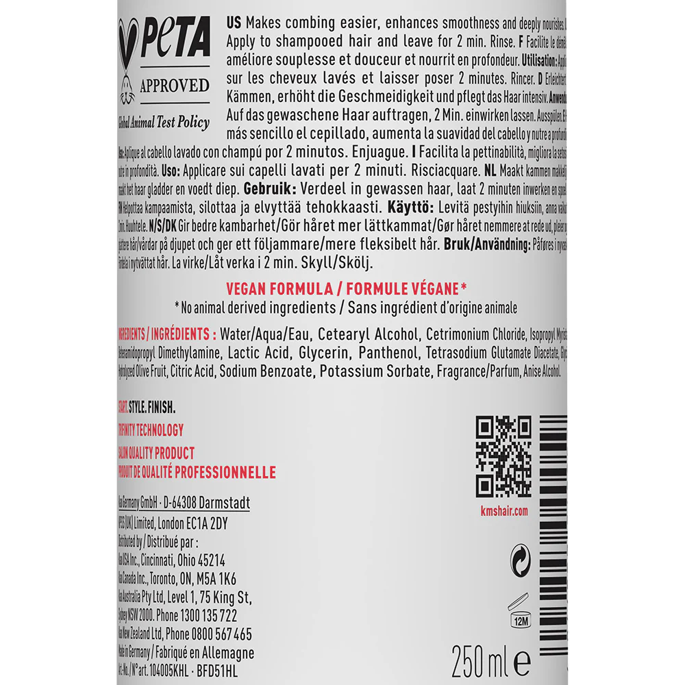 KMS All Smooth Conditioner 250ml - balsamo anti crespo - Image 3