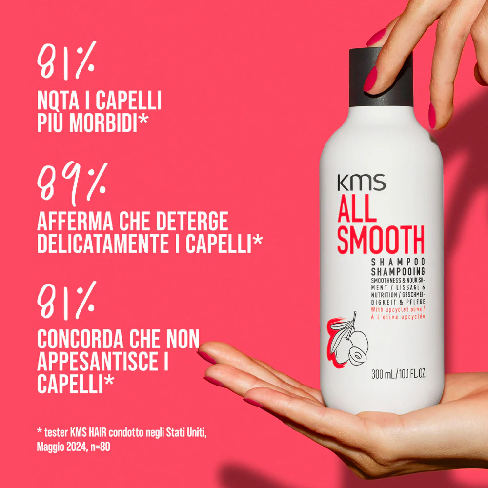 KMS All Smooth Shampoo 300ml - shampoo anti crespo - Image 2