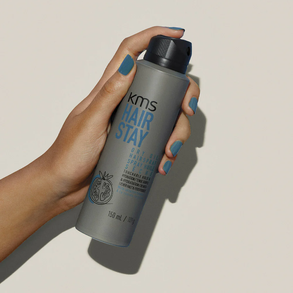 KMS Hairstay Dry Oil Hairspray 150ml - lacca tenuta leggera anticrespo - Image 2