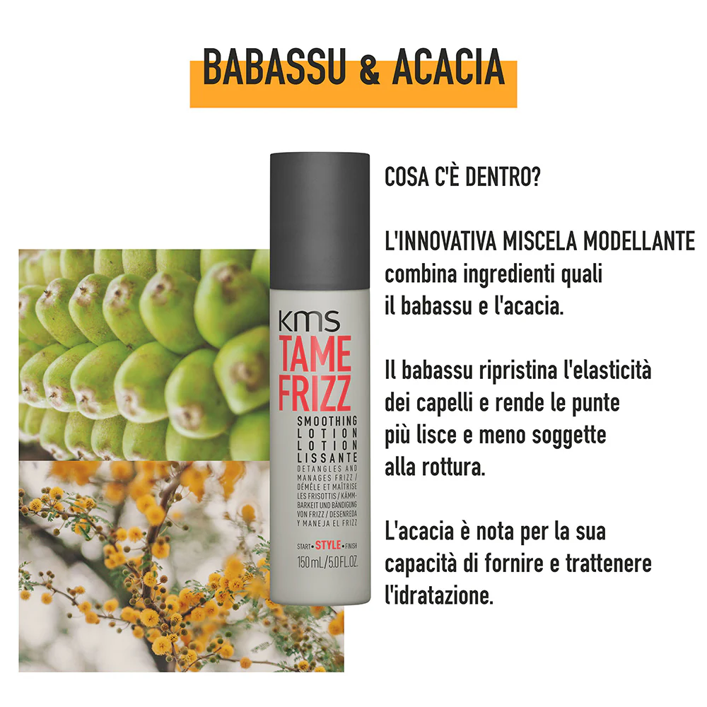 KMS Tame Frizz Smoothing Lotion 150ml - lozione lisciante per capelli medio-grossi e crespi - Image 2