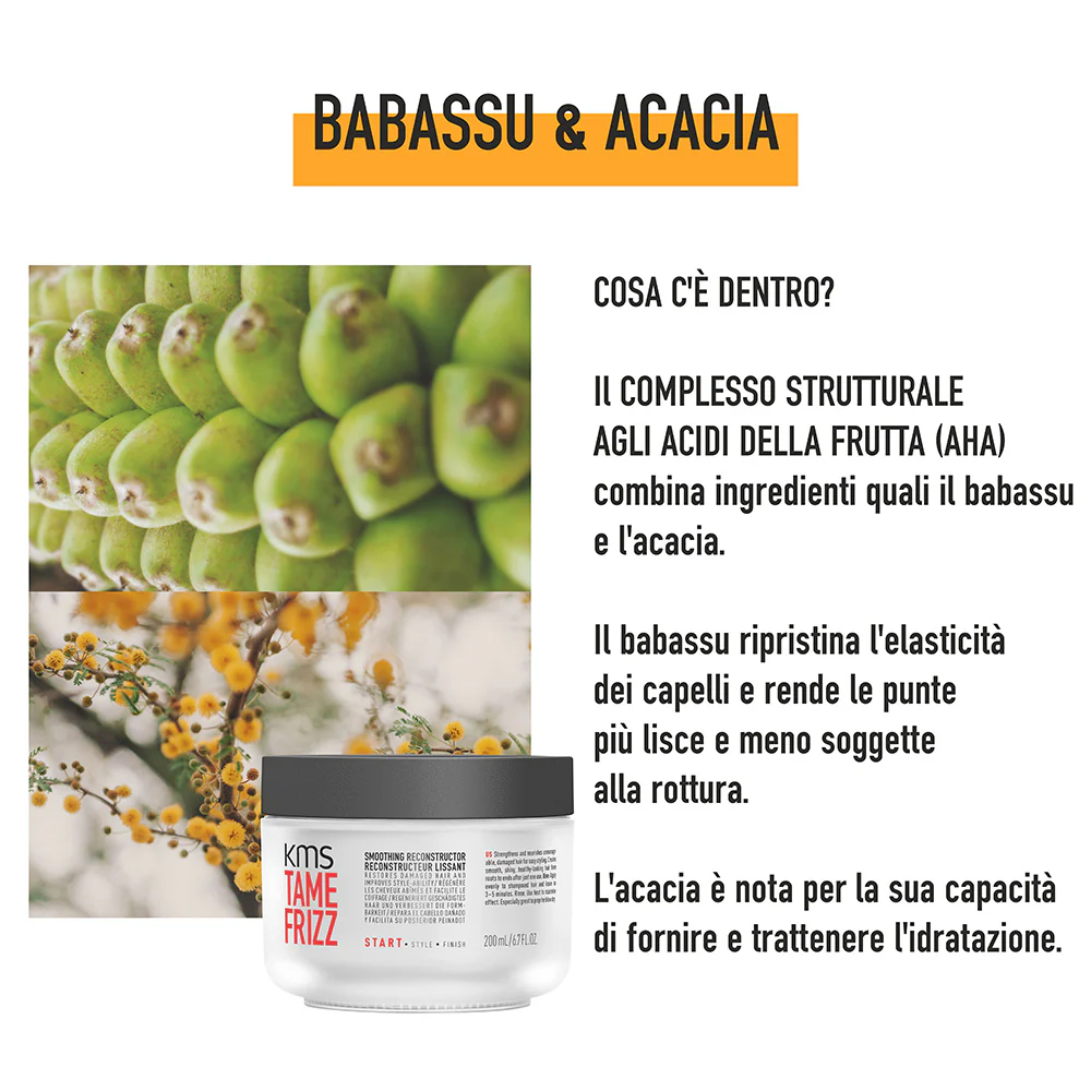 KMS Tame Frizz Smoothing Reconstructor 200ml - maschera per capelli medio-grossi e crespi - Image 2