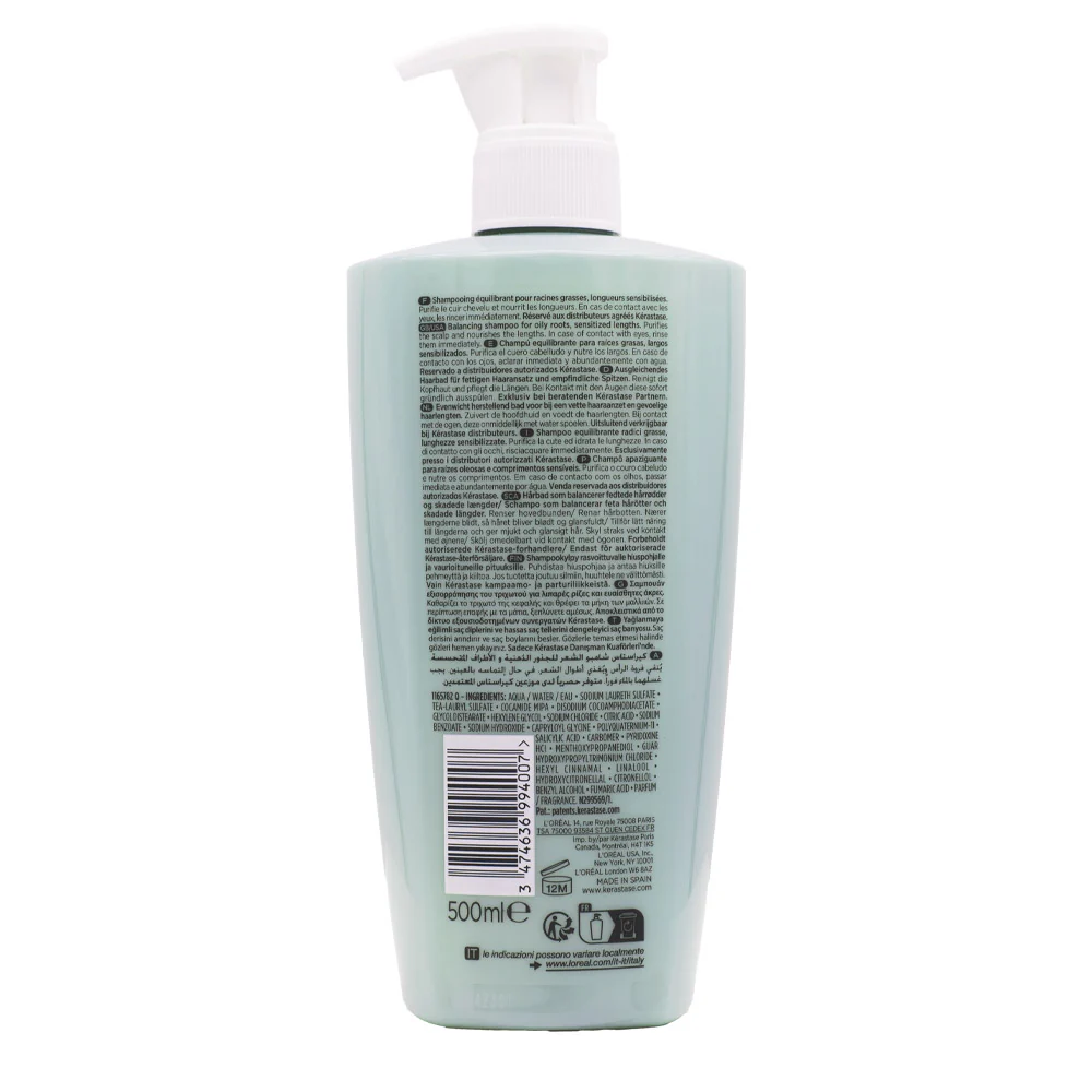 Kérastase Spécifique Bain Divalent 500ml - shampoo per cuoio capelluto grasso - Image 3