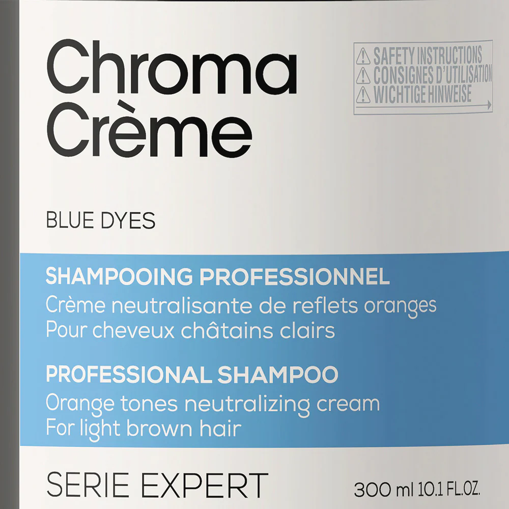 L'Oréal Professionnel Chroma Creme Ash Shampoo 300ml - shampoo per capelli castano da chiaro a medio - Image 2
