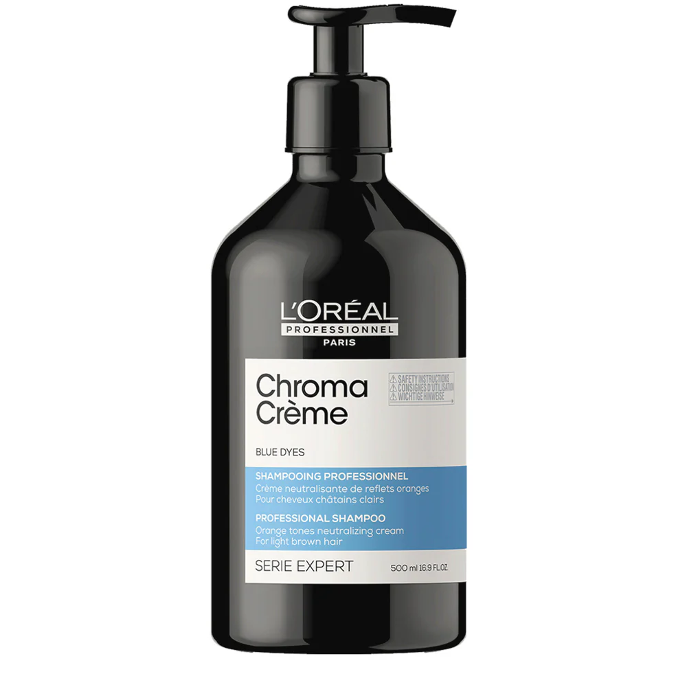 L'Oréal Professionnel Chroma Creme Ash Shampoo 500ml - shampoo per capelli castano da chiaro a medio
