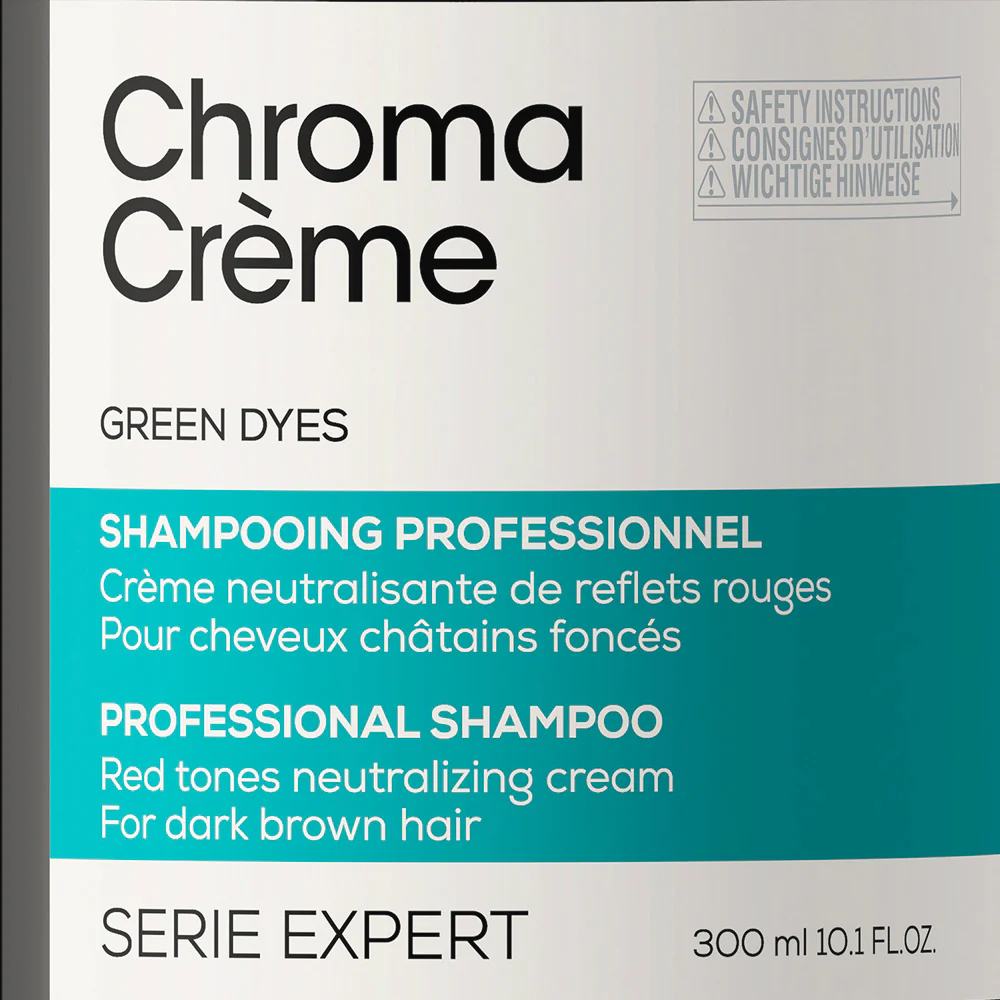 L'Oréal Professionnel Chroma Creme Matte Shampoo 300ml - shampoo matte per capelli da castano scuro a nero - Image 2