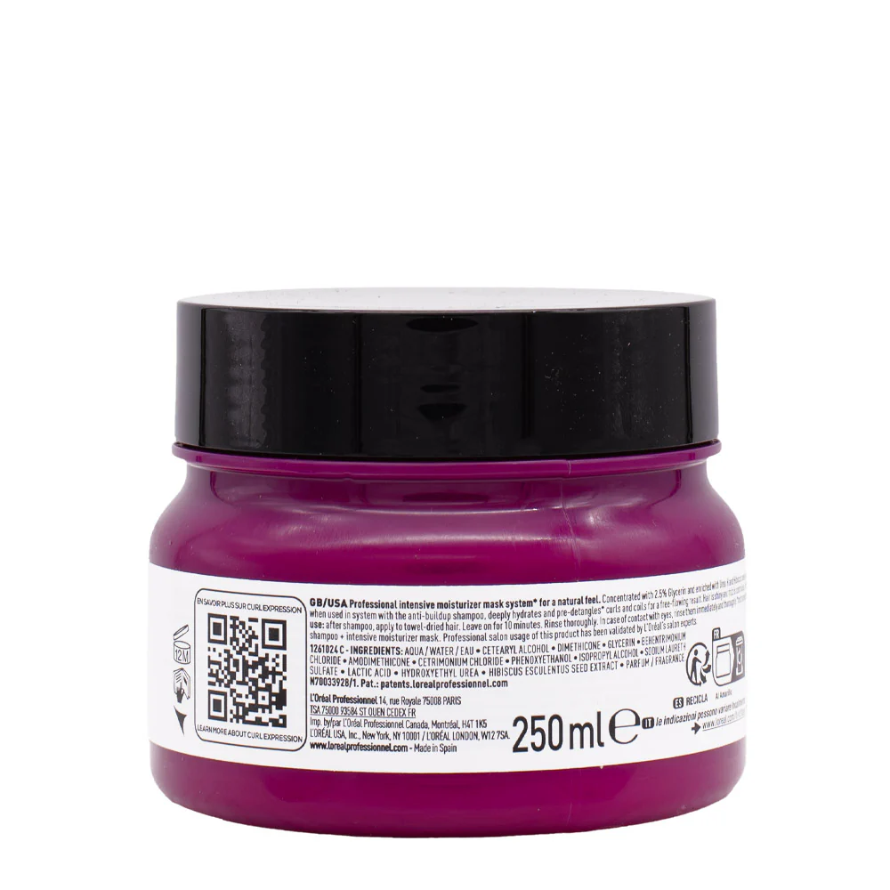 L'Oréal Professionnel Curl Expression Masque 250ml - maschera idratante capelli ricci e mossi - Image 4