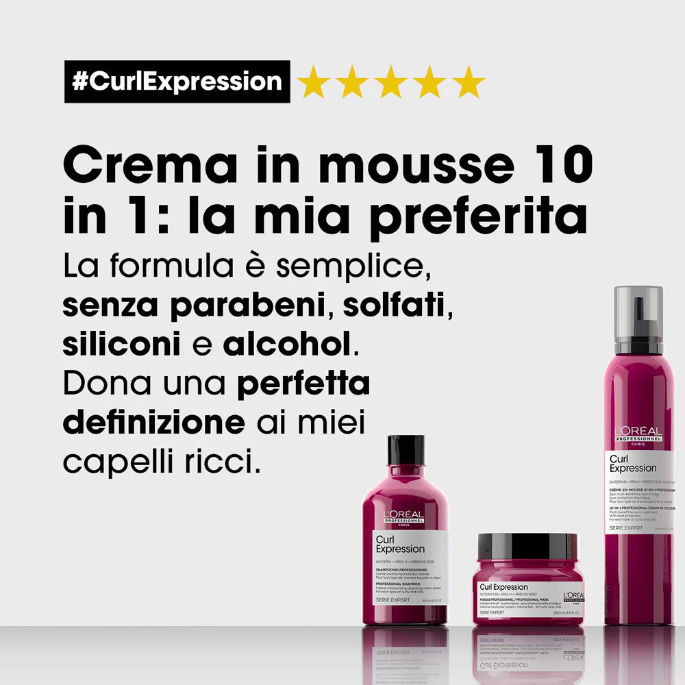 L'Oréal Professionnel Curl Expression Mousse 10in1 250ml - crema in mousse per capelli ricci e mossi - Image 6