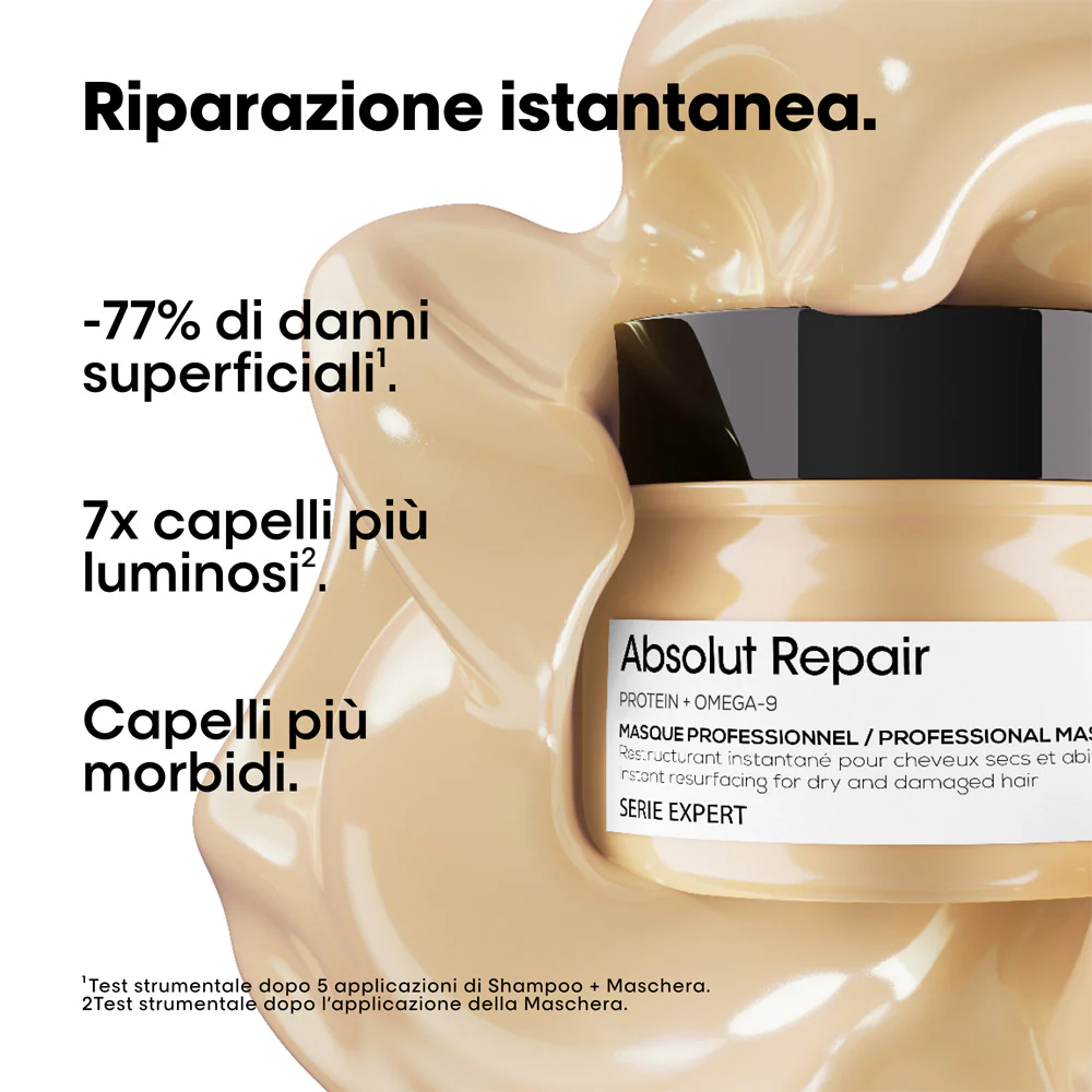 L'Oréal Professionnel Paris Serie Expert Absolut Repair Mask 250ml - maschera per capelli danneggiati - Image 3
