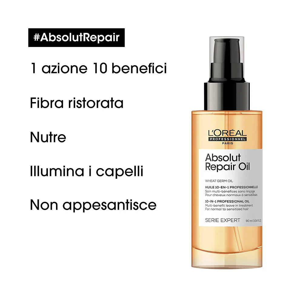 L'Oréal Professionnel Paris Serie Expert Absolut Repair Golden Mask 250ml - maschera per capelli danneggiati - Image 3