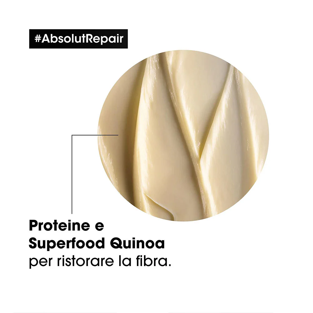 L'Oréal Professionnel Paris Serie Expert Absolut Repair Golden Mask 250ml - maschera per capelli danneggiati - Image 6