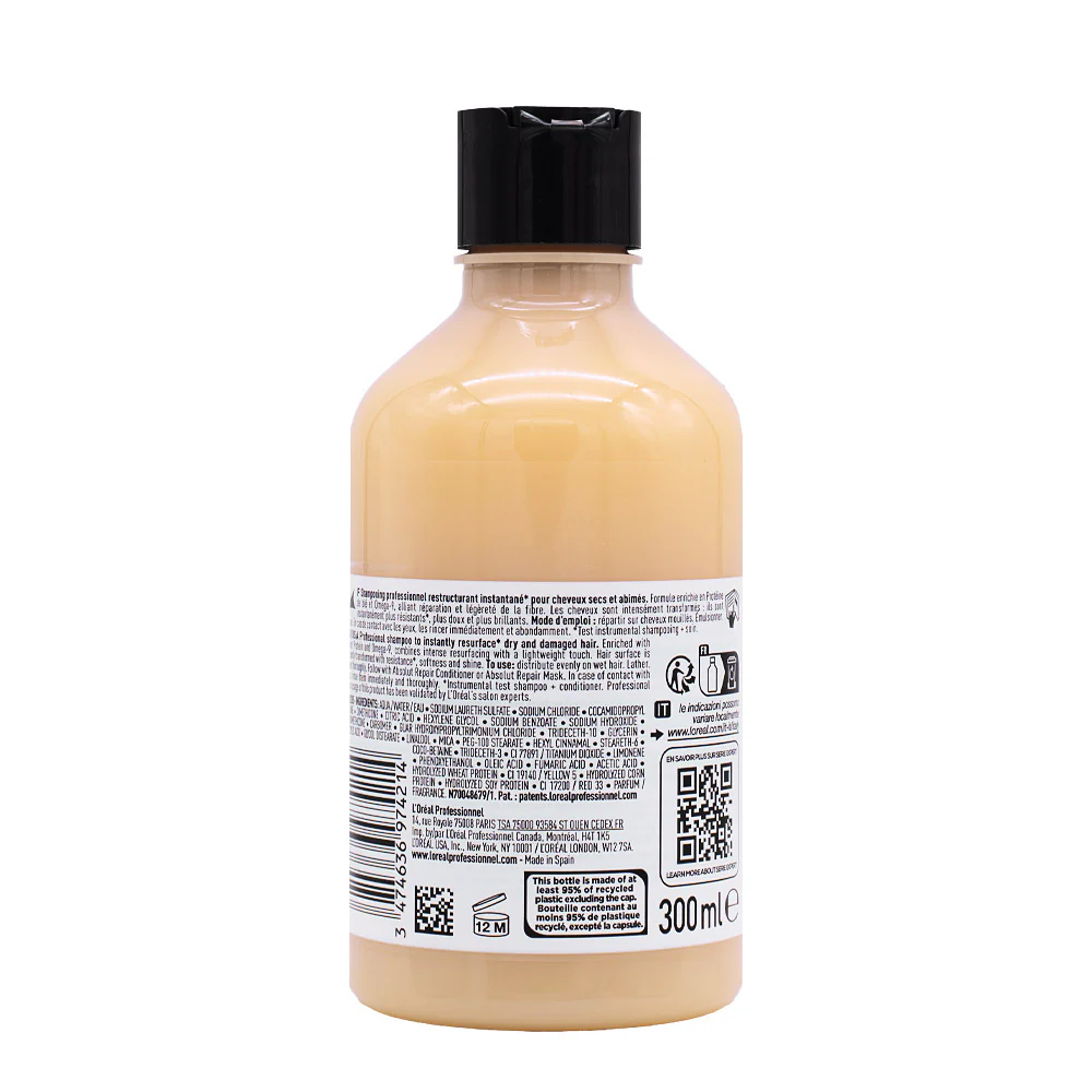 L'Oréal Professionnel Paris Serie Expert Absolut Repair Shampoo 300ml - shampoo per capelli danneggiati - Image 5