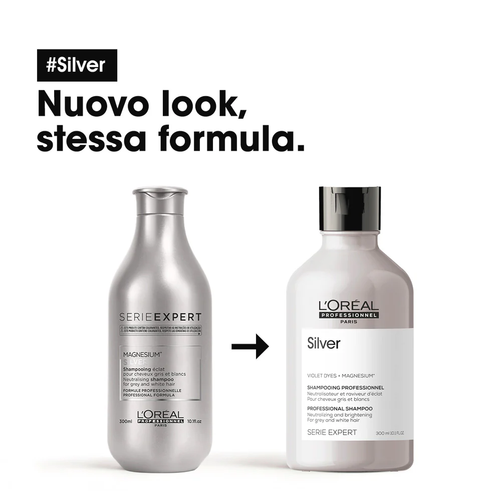 L'Oréal Professionnel Paris Serie Expert Silver Shampoo 300ml - shampoo antigiallo - Image 3