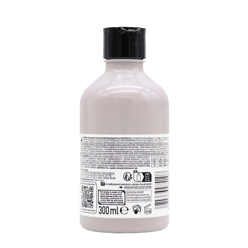 L'Oréal Professionnel Paris Serie Expert Silver Shampoo 300ml - shampoo antigiallo - Image 4