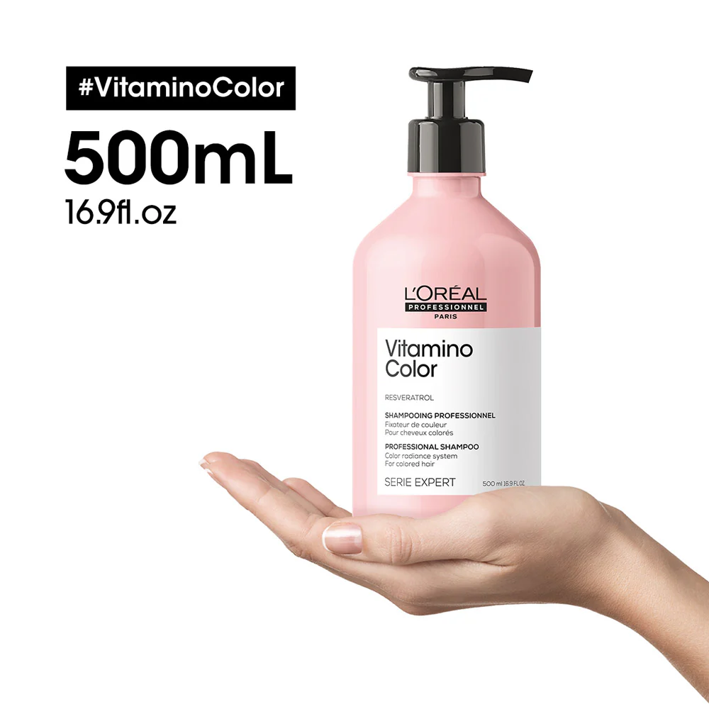 L'Oréal Professionnel Paris Serie Expert Vitamino Color Shampoo 500ml - shampoo per capelli colorati - Image 2