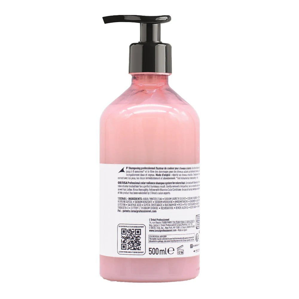 L'Oréal Professionnel Paris Serie Expert Vitamino Color Shampoo 500ml - shampoo per capelli colorati - Image 5