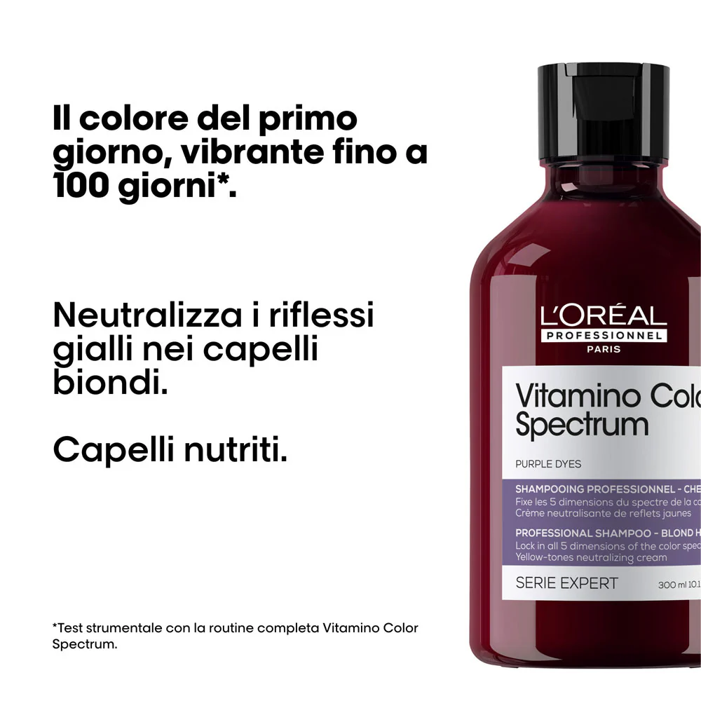 L'Oréal Professionnel Paris Vitamino Color Spectrum Purple Shampoo 300ml - shampoo antigiallo - Image 2