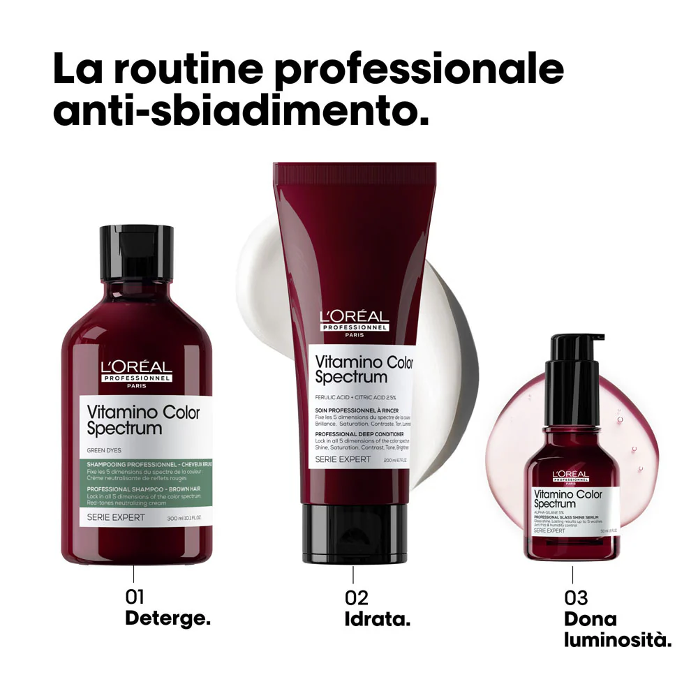 L'Oréal Professionnel Paris Vitamino Color Spectrum Shampoo Verde 300ml -  shampoo tonalizzante anti-rosso - Image 5